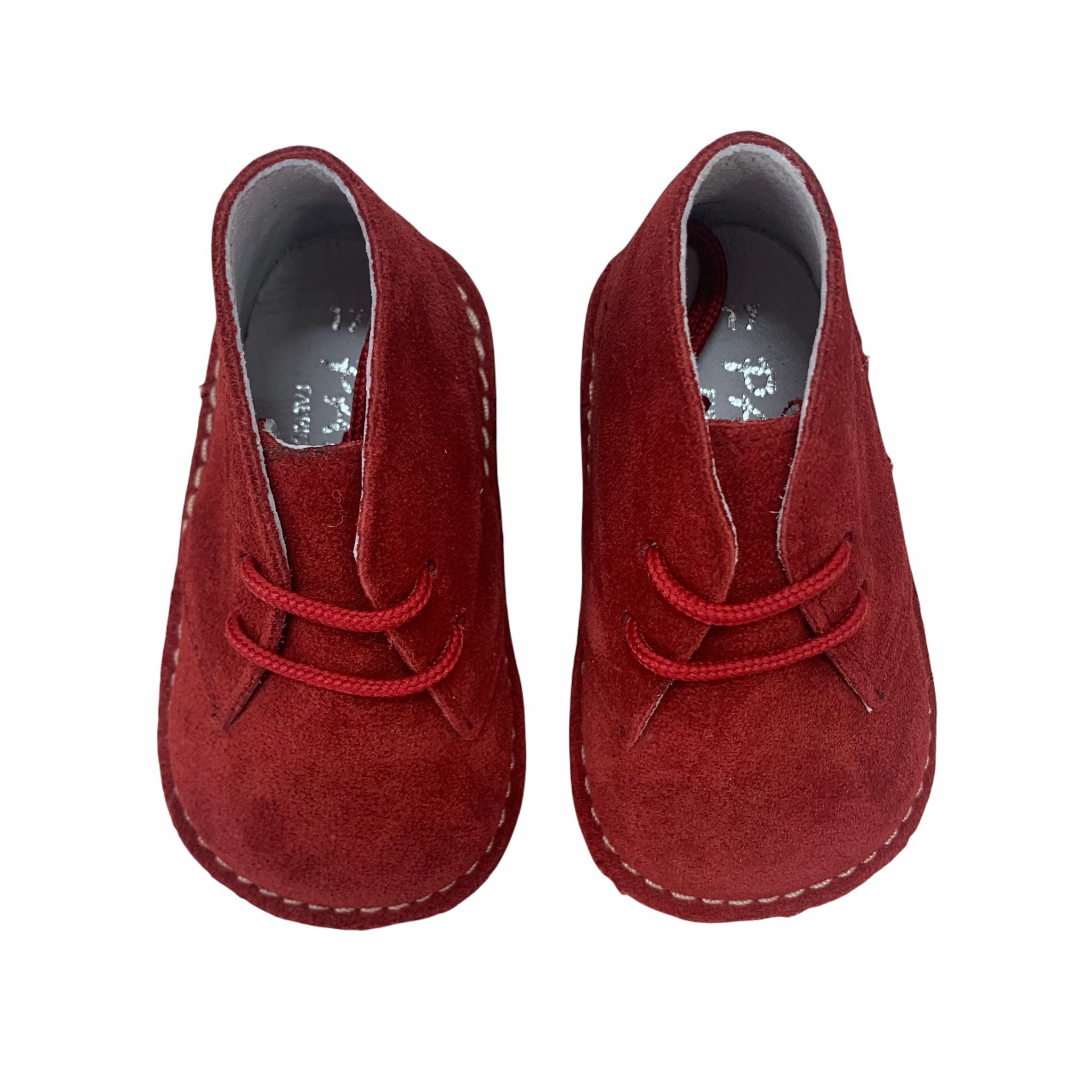 Scarpe Primi Passi Polacchine Neonato Camoscio 100% Vera Pelle PANYNO AB2701 - PANYNO - LuxuryKids