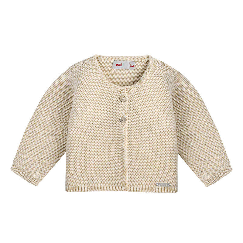 Cardigan In Caldo Cotone A Punto Legaccio Neonato-a Condor 55511 - Condor - LuxuryKids
