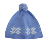 Cappellino in Misto Lana Bianco Celeste Neonato Dr.Kid DK136 - DR.KID - LuxuryKids