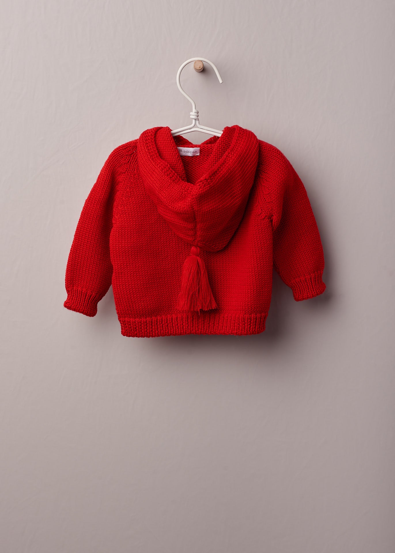 Cardigan Con Cappuccio In Lana Neonato-a WEDOBLE I2110308A - WEDOBLE - LuxuryKids