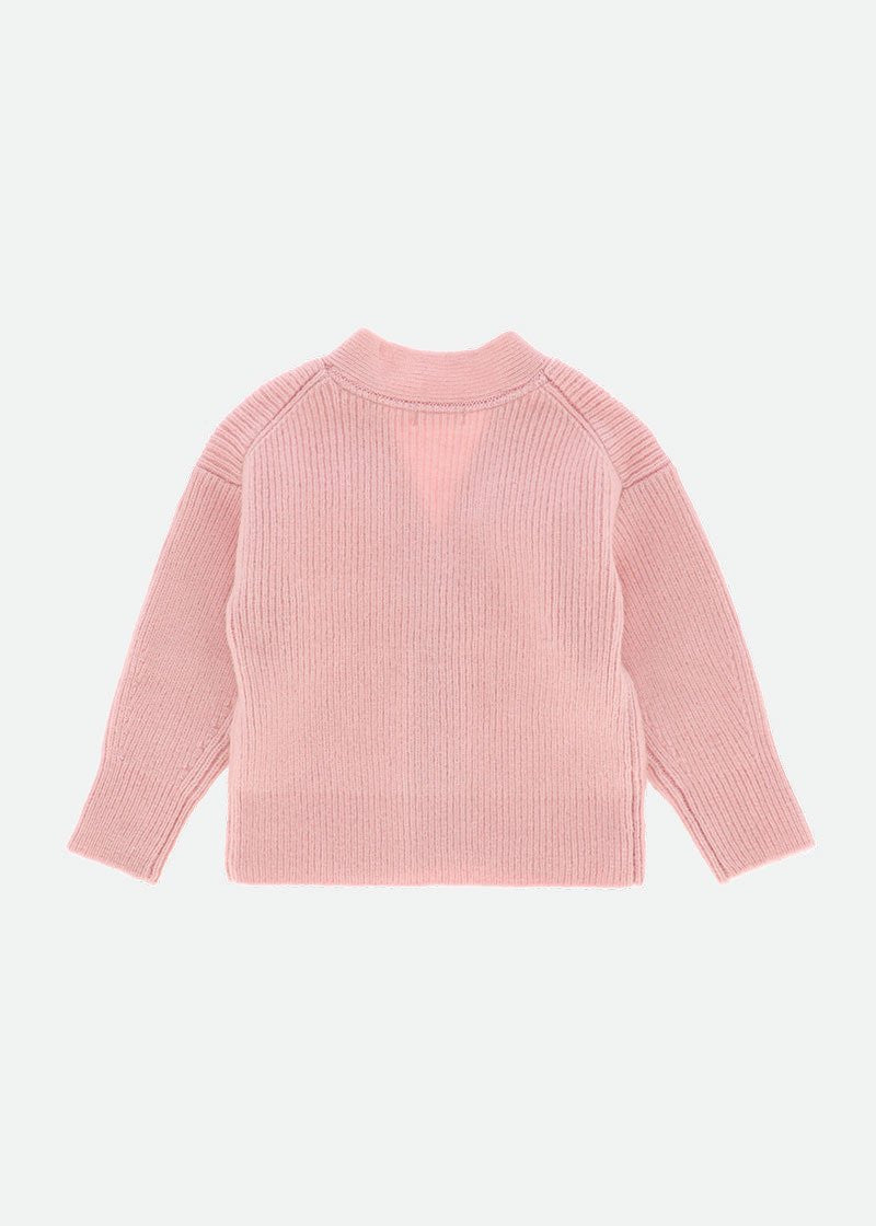 Cardigan In Misto Lana Rosa Bambina Angel's Face JOSEPHINE - Angel's Face - LuxuryKids