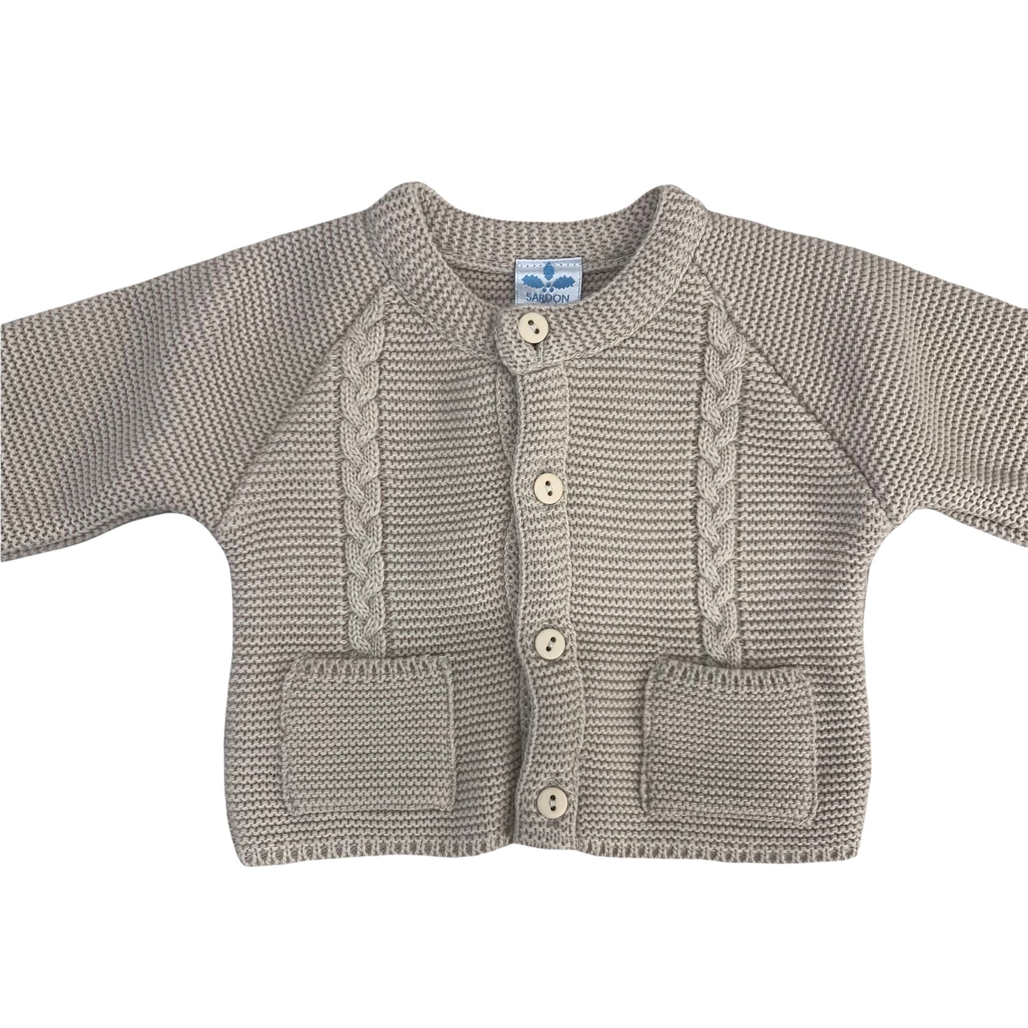 Cardigan In Caldo Cotone Neonato-a SARDON MA249 - SARDON - LuxuryKids