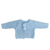Cardigan Invernale Con Pom Pon Neonati SARDON MA250 - SARDON - LuxuryKids