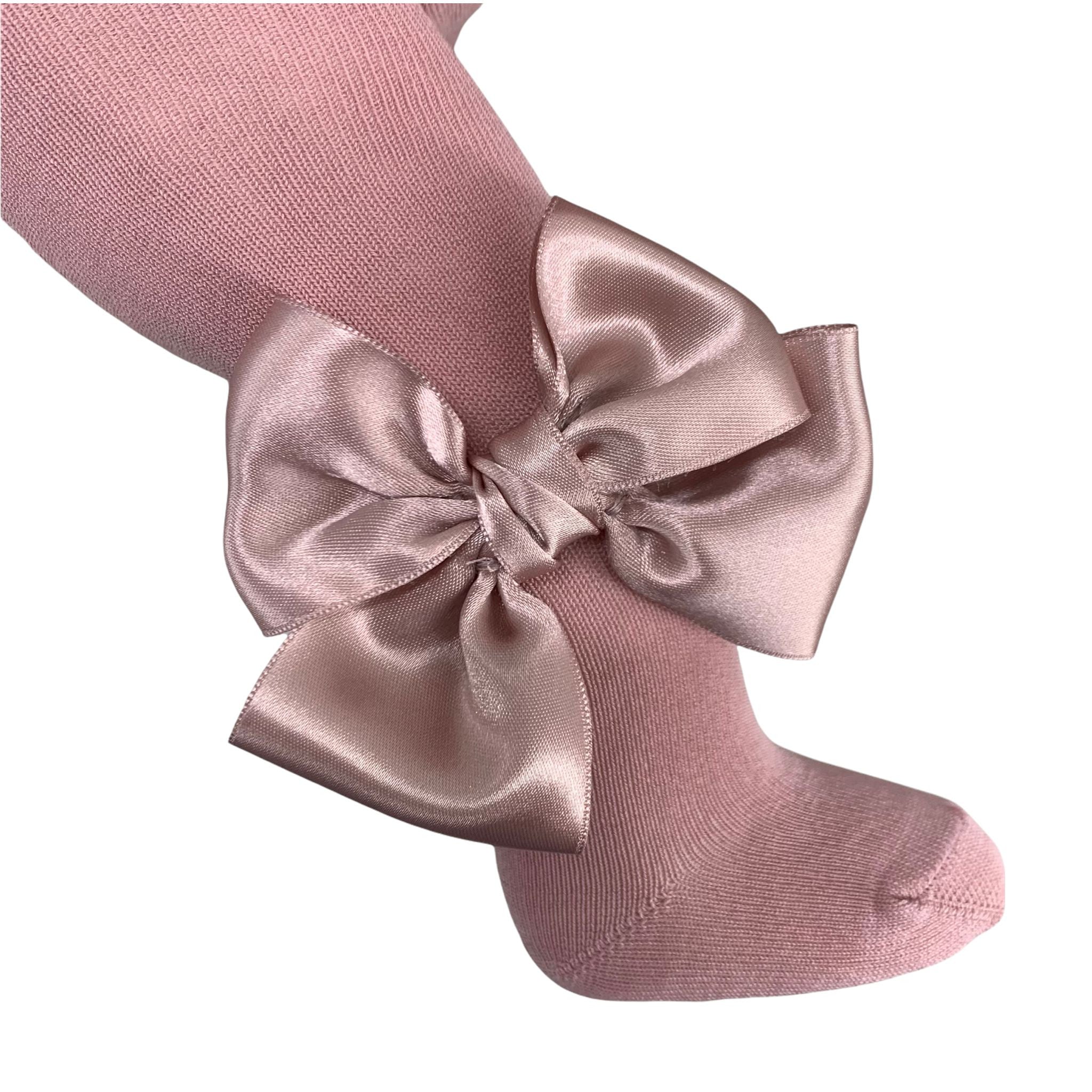 Calza In Caldo Cotone Con Fiocco In Raso Bambina MEIA PATA 2057 - MEIA PATA - LuxuryKids