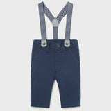 Pantalone Lungo Con Bretelle In Caldo Cotone Neonato MAYORAL 2520 - MAYORAL - LuxuryKids