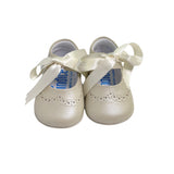 Scarpa Da Culla Ballerina Con Fiocco In Pelle Neonata Indice 1683 - INDICE - LuxuryKids