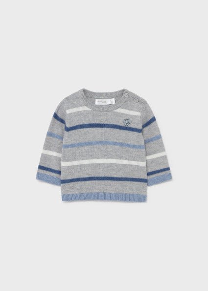 Maglioncino Grigio In Caldo Cotone Neonato Mayoral 2370 - MAYORAL - LuxuryKids