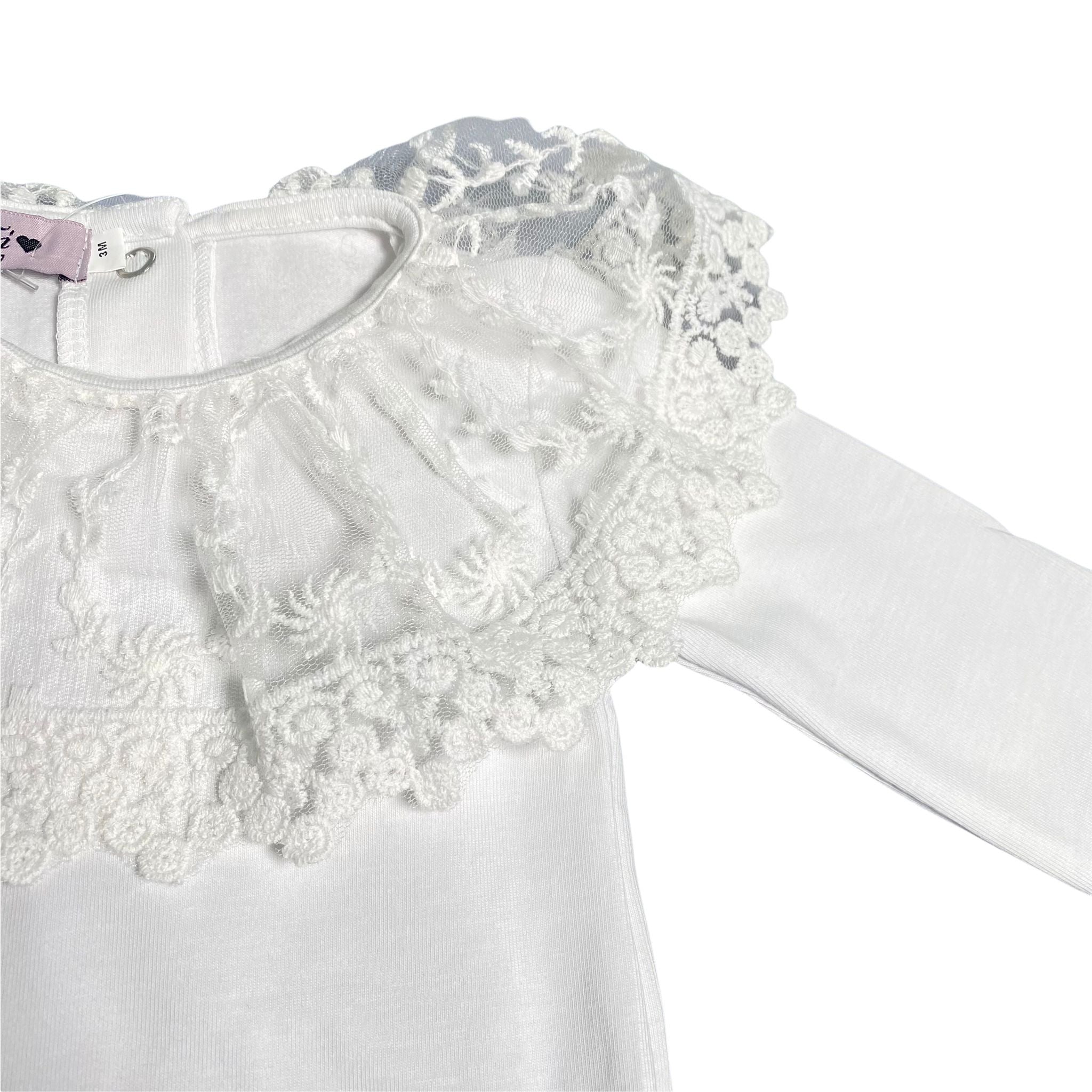 Body in Caldo Cotone Bianco Neonata Phi Clothin 21717 - PHY CLOTHING - LuxuryKids
