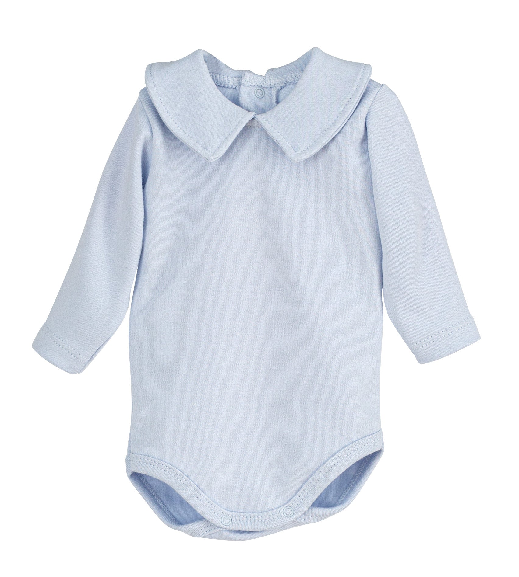 Body Manica Lunga con Collo Camicia In Caldo Cotone Neonato Calamaro 19090BO - CALAMARO - LuxuryKids