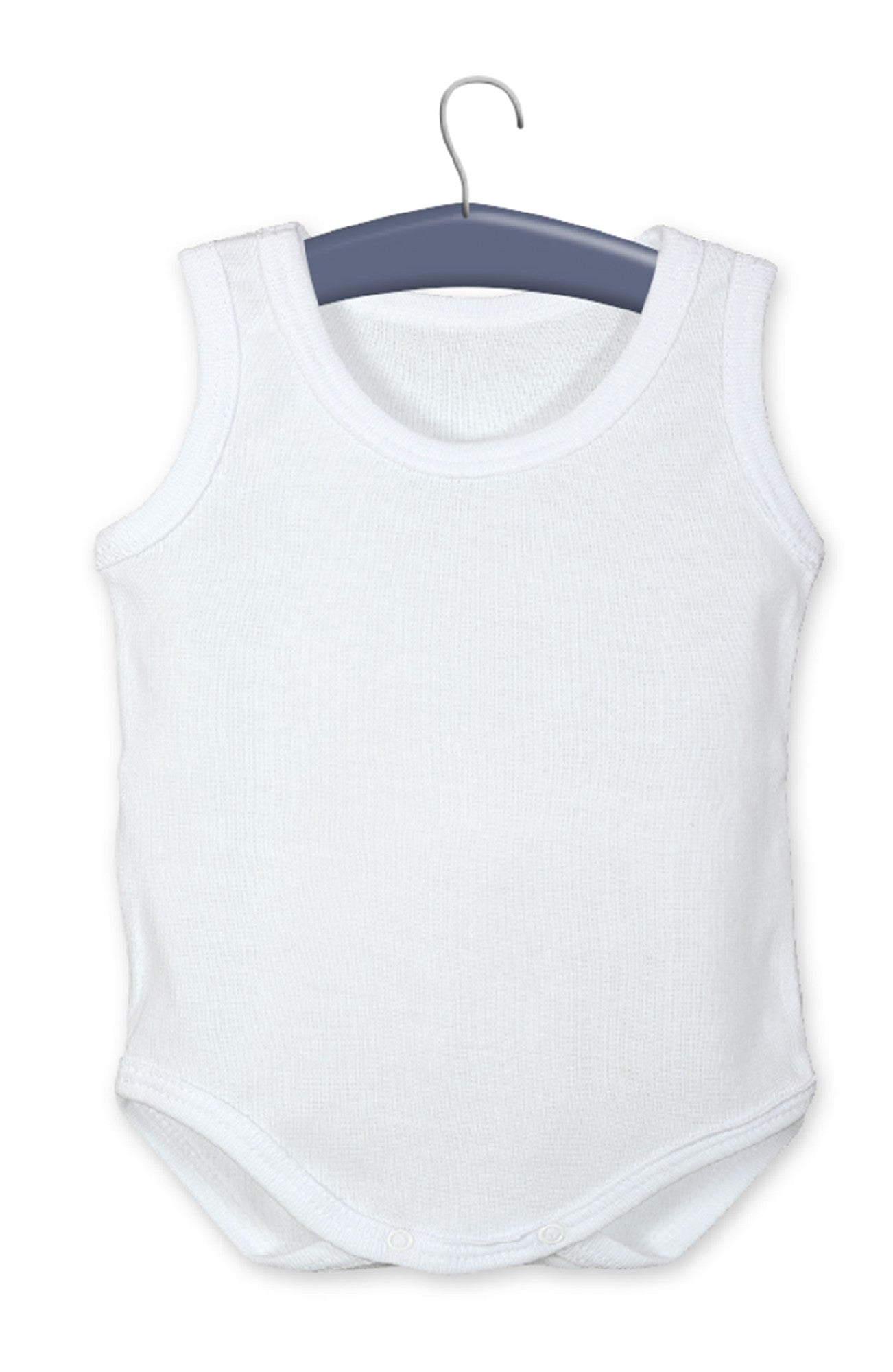 Body Smanicato Spalla Larga In Cotone Bianco Neonato-a Unisex CALAMARO 1403 - CALAMARO - LuxuryKids