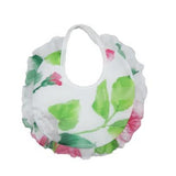 Bavetta In Organza Con Stampa Floreale Neonata NINNAOH E2258 - NINNAOH - LuxuryKids