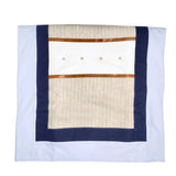 Coperta In Cotone Bianca E Lino Beige Neonato LA SARTORIA DEI PICCOLI LC112 - LA SARTORIA DEI PICCOLI - LuxuryKids