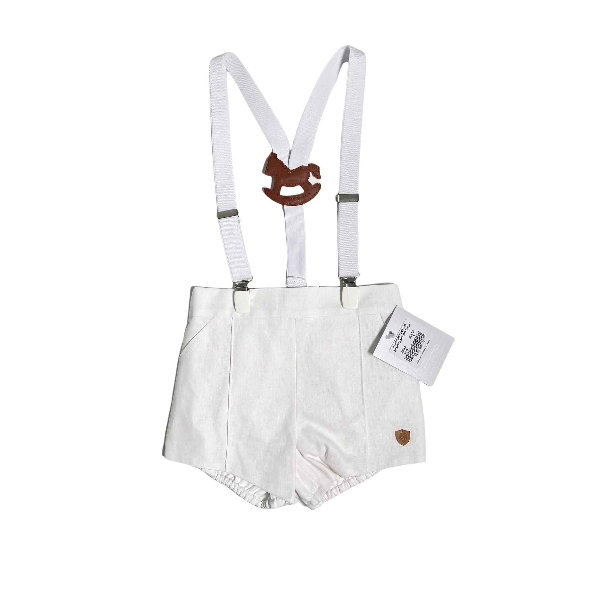 Pantaloncino Corto In Cotone Con Cavalluccio Bambino YOEDU 3993 - YOEDU - LuxuryKids
