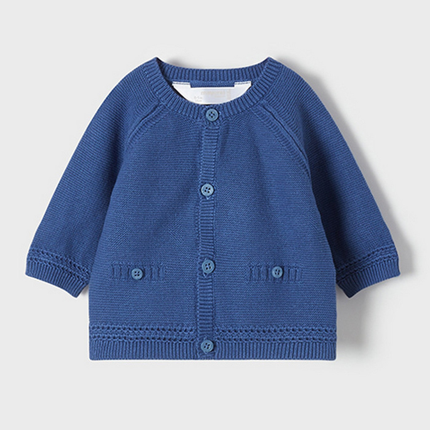 Cardigan Basico In Tricot In Cotone Neonato MAYORAL 1347 - MAYORAL - LuxuryKids
