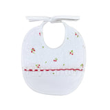 Bavetta In Cotone Bianca Con Applicazione Provenzale Neonata TETO E TATTA BA1620 - TETO E TATTA - LuxuryKids