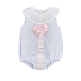 Pagliaccetto Giro Manica In Piquet Neonato-a BABY FASHION 62410 - Baby Fashion - LuxuryKids