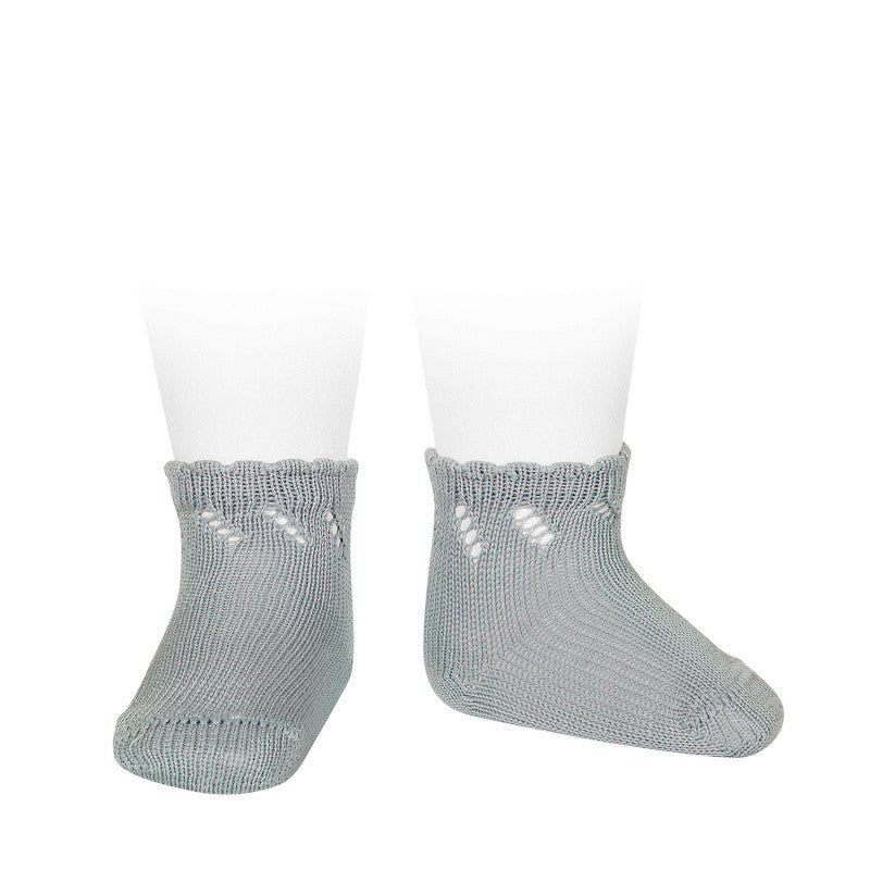 Calzino Corto In Filo Traforato A Spirale Unisex Bambini CONDOR 598 - Condor - LuxuryKids