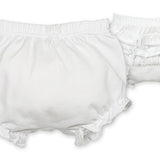 Culotte In Cotone Con Volantes In Pizzo Neonata CALAMARO 17261 - CALAMARO - LuxuryKids