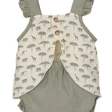 Completo Blusa E Culotte In Cotone Fantasia Safari Bambina Calamaro 17720 - CALAMARO - LuxuryKids