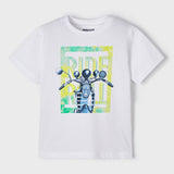 T-Shirt Mezza Manica Bianca In Cotone Neonato MAYORAL 3011T - MAYORAL - LuxuryKids