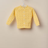 Cardigan In Filo Traforato E Lavorato Neonata WEDOBLE 06308A - WEDOBLE - LuxuryKids