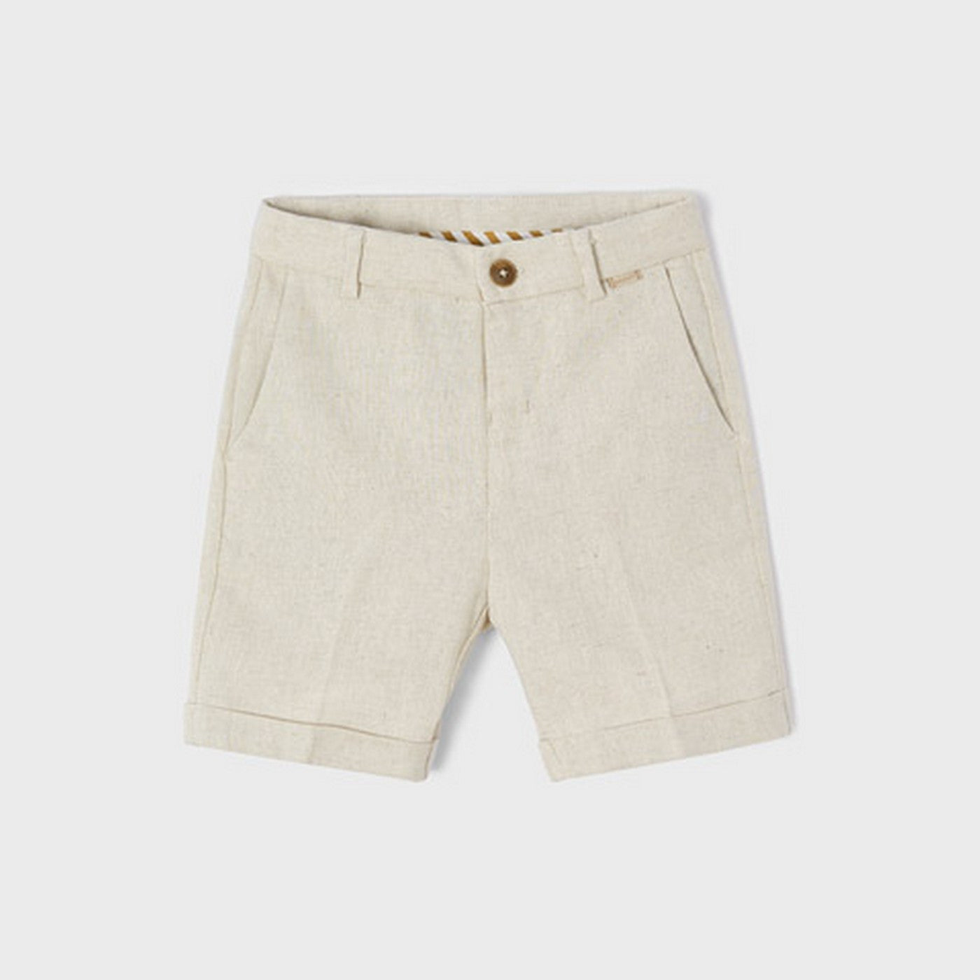 Bermuda Basico In Misto Lino Bambino MAYORAL 3247 - MAYORAL - LuxuryKids