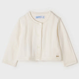 Cardigan  In Cotone Con Traforature Neonata MAYORAL 1358 - MAYORAL - LuxuryKids