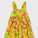 Abito Ed Elastico In Cotone Con Stampa Multicolour Bambina MAYORAL 3952 - MAYORAL - LuxuryKids