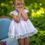 Abito Elagante Cerimonia Con Culotte In Organza Rosa Bambina MIMOSA DARLENE - MIMOSA - LuxuryKids