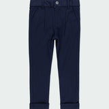 Pantalone Lungo In Viscosa Blu Bambino BOBOLI 734150 - BOBOLI - LuxuryKids