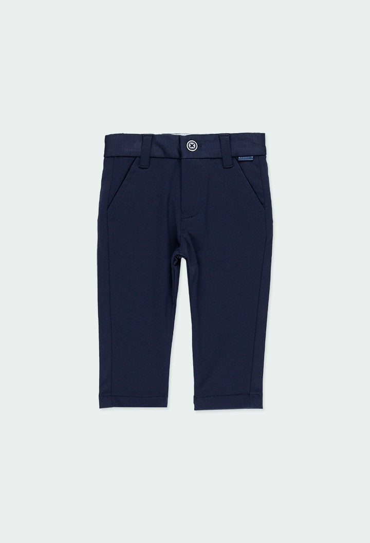 Pantalone Lungo In Viscosa Blu Semplice Bambino BOBOLI 714136 - BOBOLI - LuxuryKids