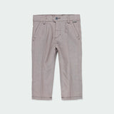 Pantalone Elegante Lungo Grigio In Misto Lino Bambino BOBOLI 714237 - BOBOLI - LuxuryKids