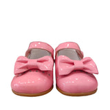 Ballerina Primi Passi In Vernice Lucida Con Fiocco Bambina QKIS 1006V - QKIS - LuxuryKids