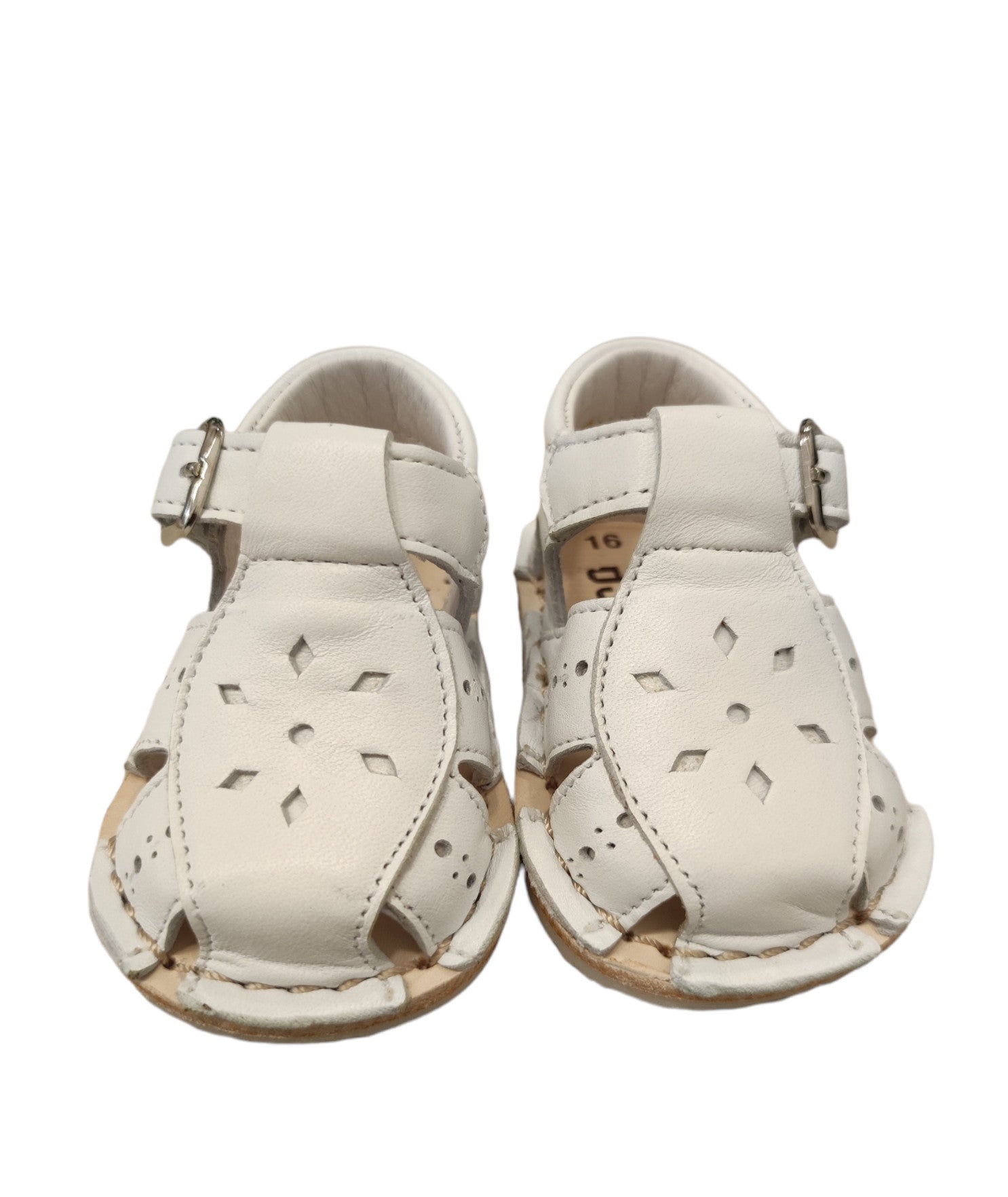 Sandali Primi Passi Con Suoletta In Pelle Con Impunture INDICE 1604 - INDICE - LuxuryKids
