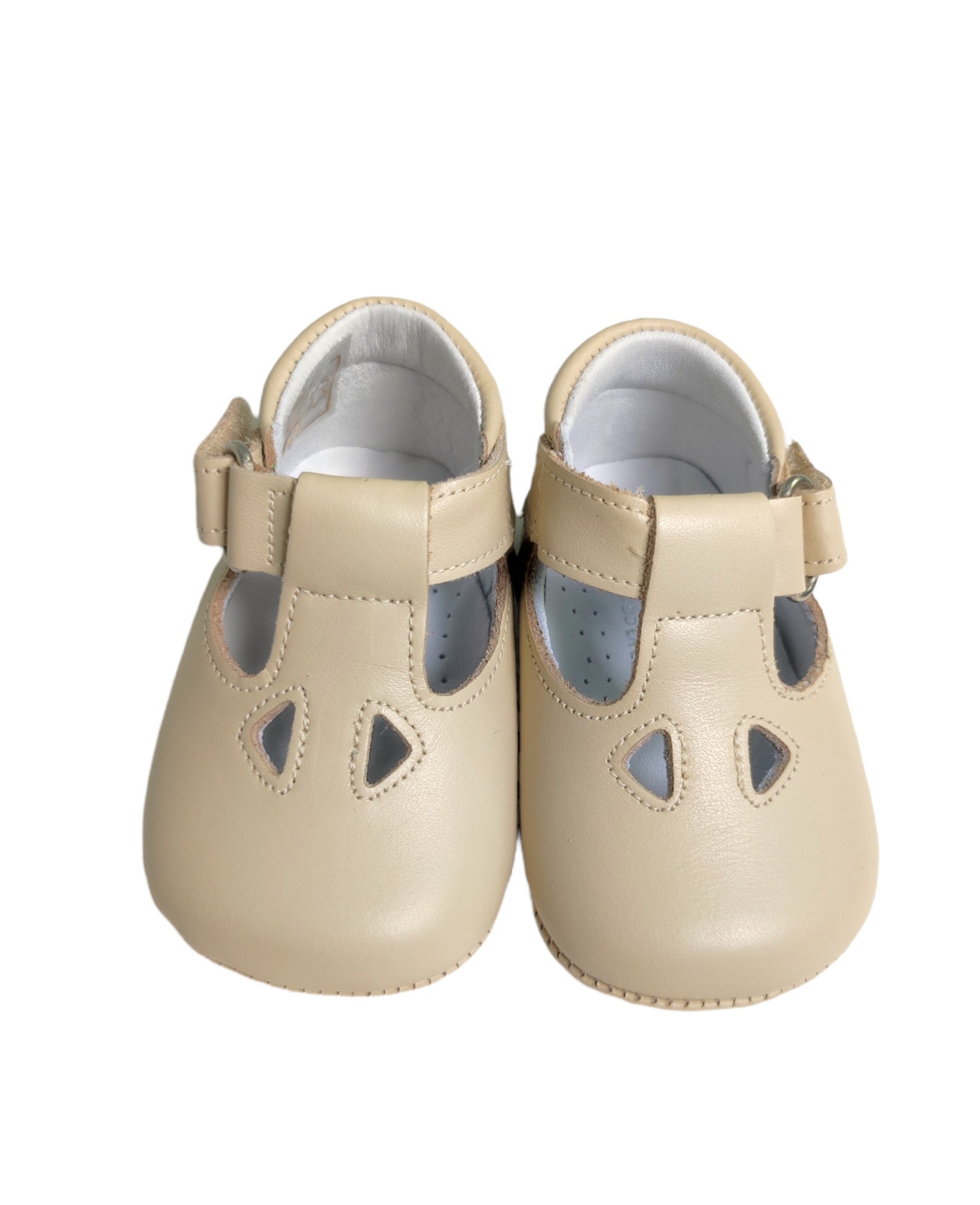 Scarpe Da Culla In Pelle Con Occhielli Neonato PANYNO A2414P - PANYNO - LuxuryKids