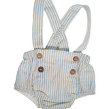 Salopette Corta Neonato a Righe 05921C WEDOBLE - WEDOBLE - LuxuryKids