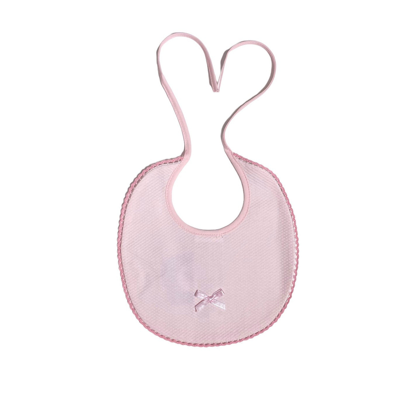Bavetta In Piquet Con Fiocco Neonato-a SARDON LA565 - SARDON - LuxuryKids