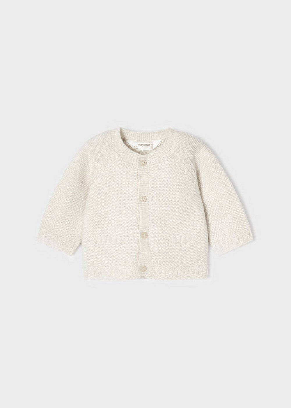 Cardigan In Caldo Cotone Girocollo Neonato MAYORAL 2391 - MAYORAL - LuxuryKids