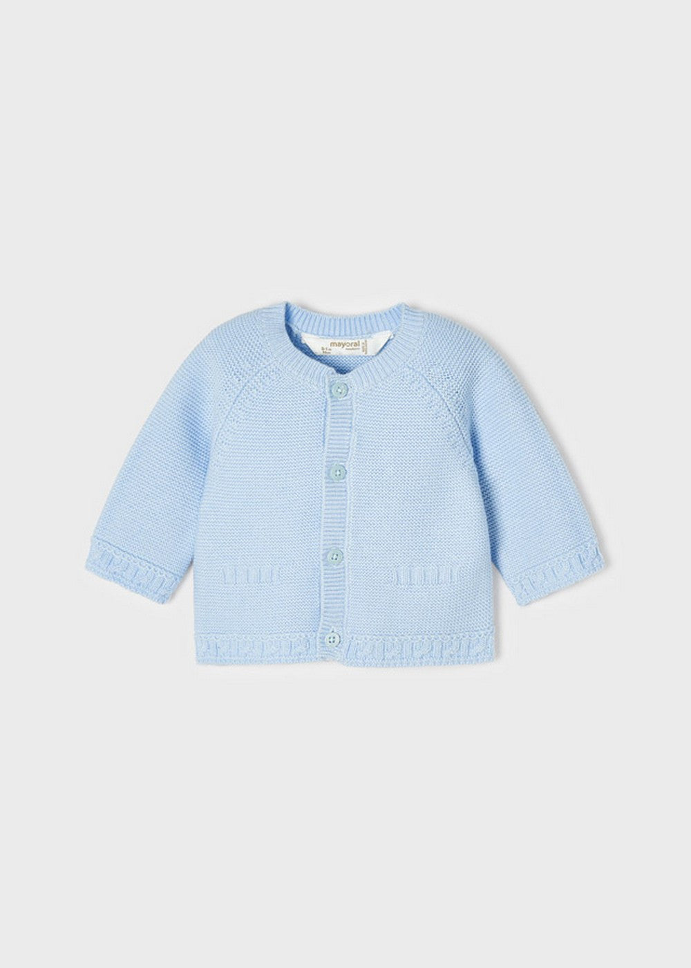 Cardigan In Caldo Cotone Girocollo Neonato MAYORAL 2391 - MAYORAL - LuxuryKids