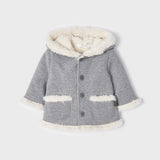 Giaccone Con Pellicciotto E Cappuccio Neonato MAYORAL 2402 - MAYORAL - LuxuryKids