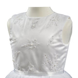 Abito Bambina Cerimonia Elegante Principesco Bianco Sarah Louise 070035 - SARAH LOUISE - LuxuryKids