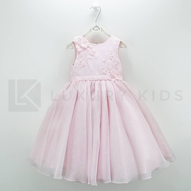 Abito Bambina Cerimonia Elegante Principesco Rosa Sarah Louise 070019 - SARAH LOUISE - LuxuryKids