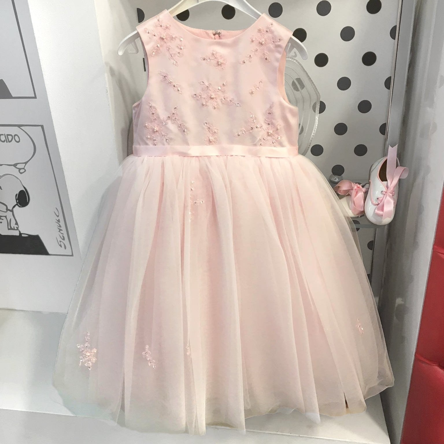 Abito Bambina Cerimonia Elegante Principesco Rosa Sarah Louise 070035 - SARAH LOUISE - LuxuryKids