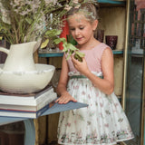 YOEDU Mädchen-Kleid aus Baumwolle, ärmellos, 0515