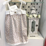 Abito con Bretelle a Pois Bambina Beige Liu Jo K13096 - LIU JO - LuxuryKids