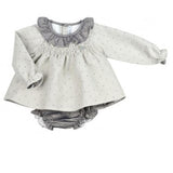 Abito con Culotte  Grigio Neonata  PALOMA DE LA O GI7CJ1 - PALOMA DE LA O - LuxuryKids