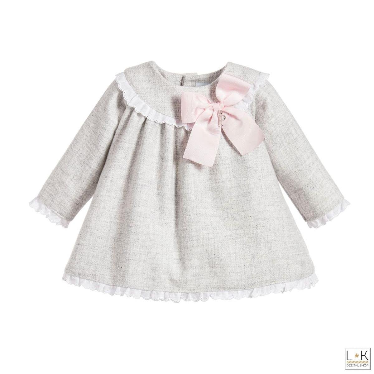 Abito con culotte Grigio  neonata PALOMA DE LA O LI7CJ1 - PALOMA DE LA O - LuxuryKids