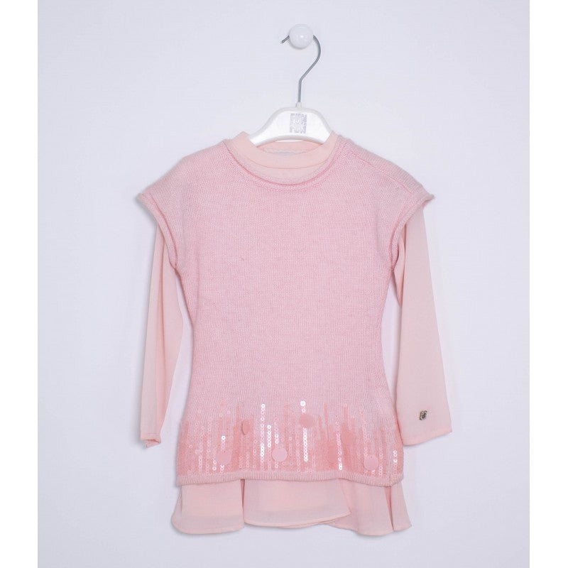 Abito con Paillettes Rosa Bambina Fun&Fun FUNBDR3318 - FUN&FUN - LuxuryKids