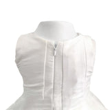 Abito Elegante a Bambolina Bianco-Verde Neonata La sartoria dei piccoli L429 - LA SARTORIA DEI PICCOLI - LuxuryKids