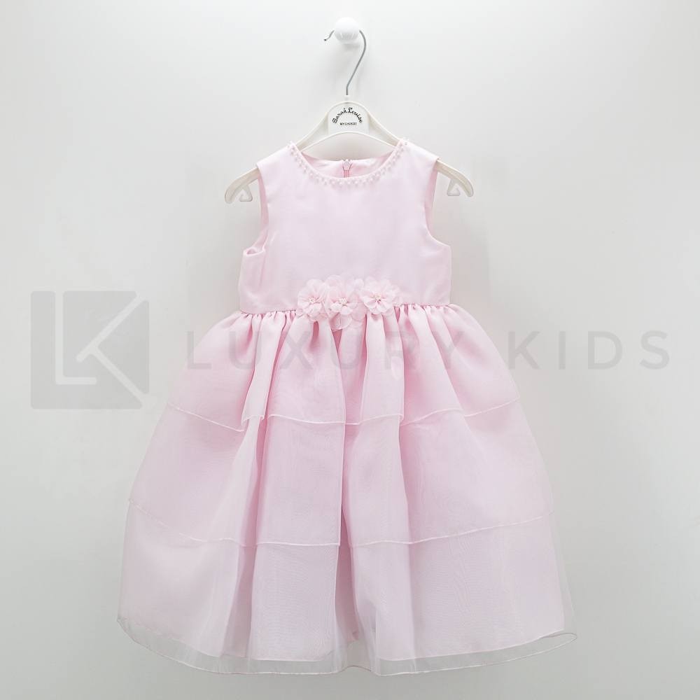 Abito elegante Bambolina Cerimonia Rosa Neonata Sarah louise 070011 - SARAH LOUISE - LuxuryKids